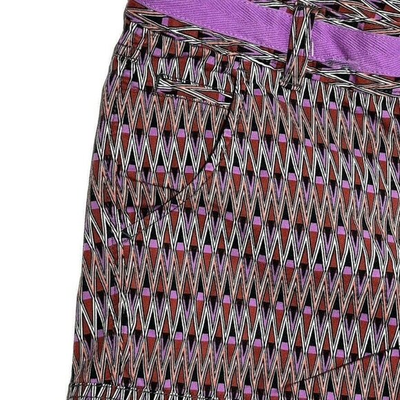 Athleta Womens Geometric Patterned Shorts Size 2 Multicolor - Picture 3 of 4